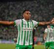 El delantero de Atlético Nacional, Alfredo Morelos, suma ocho celebraciones en el torneo Apertura de la Liga. FOTO: JUAN ANTONIO SÁNCHEZ