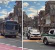 Las imágenes corresponden a una caravana del Inpec en el municipio de Itagüí, al sur del Valle de Aburrá, que da idea de un posible traslado de varios cabecillas. FOTOS Cortesía