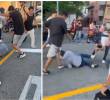 Ambos fueron golpeados con sevicia por varios habitantes del sector, incluso utilizando distintos objetos. Imágenes tomadas de redes sociales.