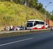 El punto es especialmente sensible para la movilidad de Antioquia debido al alto flujo de vehículos que a diario utilizan esta carretera para conectar a Medellín con municipios del Oriente antioqueño. FOTO Cortesía Denuncias Antioquia.