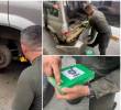 El vehículo con cocaína fue sorprendido en la vía entre Santa Fe de Antoquia y Cañasgordas. FOTO: Cortesía Policía Antioquia