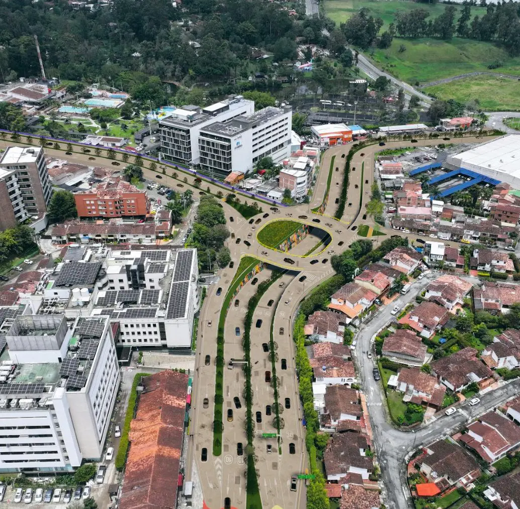 Una de las principales obras que se tienen en los planes para aprovechar los excedentes de la concesión Devimed es un intercambio vehicular a la altura de la Clínica Somer. FOTO Cortesía Alcaldía de Rionegro