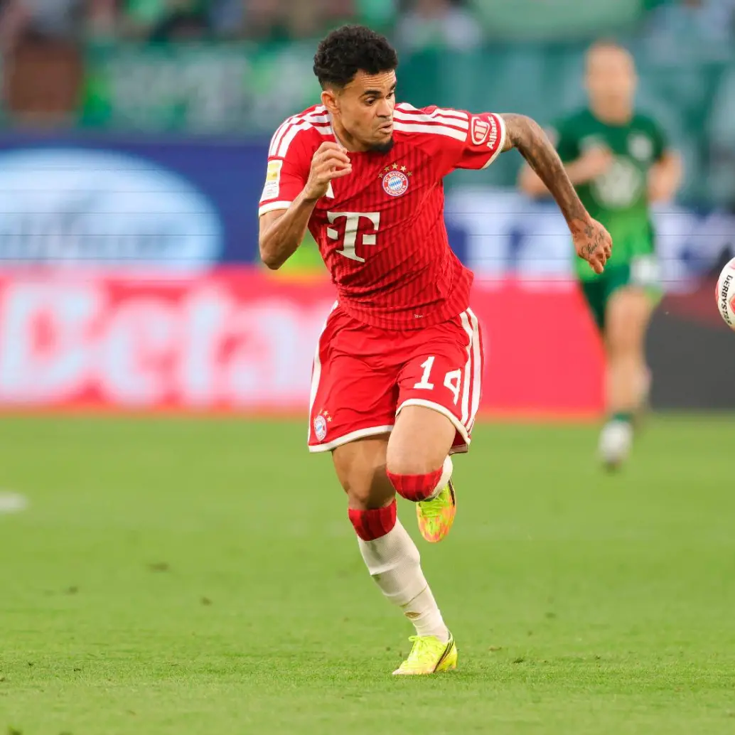 Luis Díaz ganó la Bundesliga y la Supercopa de Alemania con el Bayern. Va por su tercer trofeo. FOTO: <b>GETTY</b>