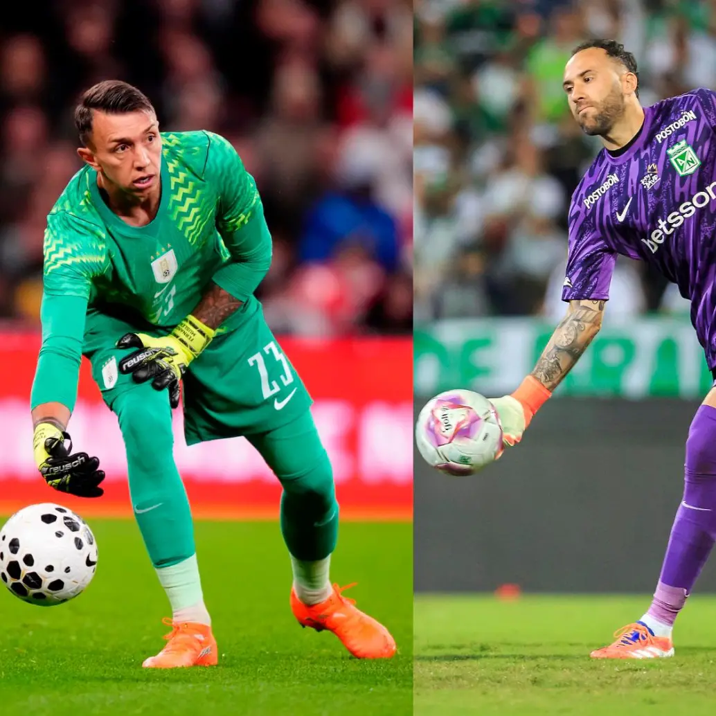 David Ospina ha jugado dos mundiales, mientras que el arquero Fernando Muslera ha estado en cuatro citas orbitales. FOTOS: <b>GETTY Y CAMILO SUÁREZ</b>