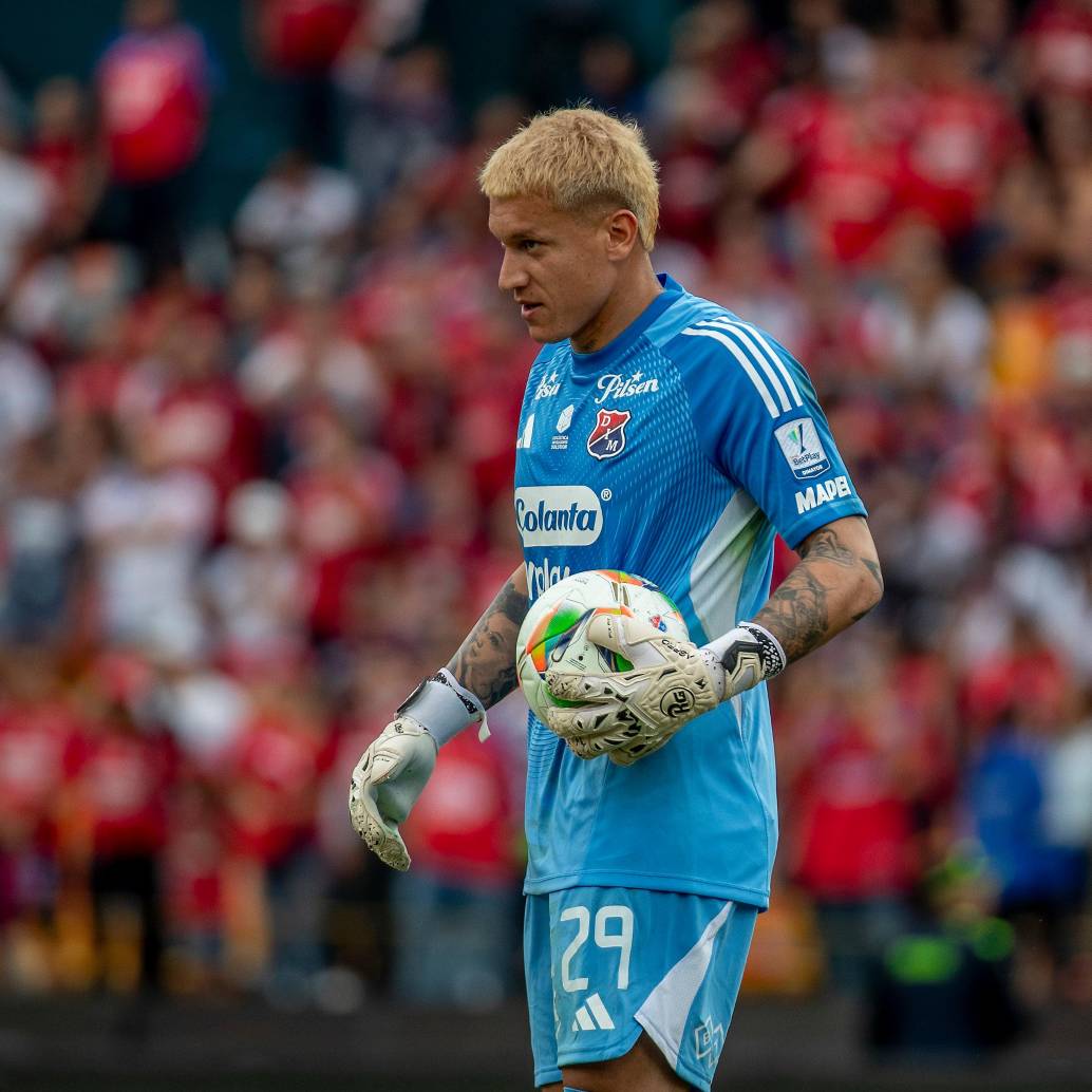 Washington Aguerre, de 32 años, fue quien atajó en el último duelo entre el DIM y Envigado (3-4). <span class="mln_uppercase_mln">FOTO</span> <b><span class="mln_uppercase_mln">Juan Antonio Sánchez</span></b> 