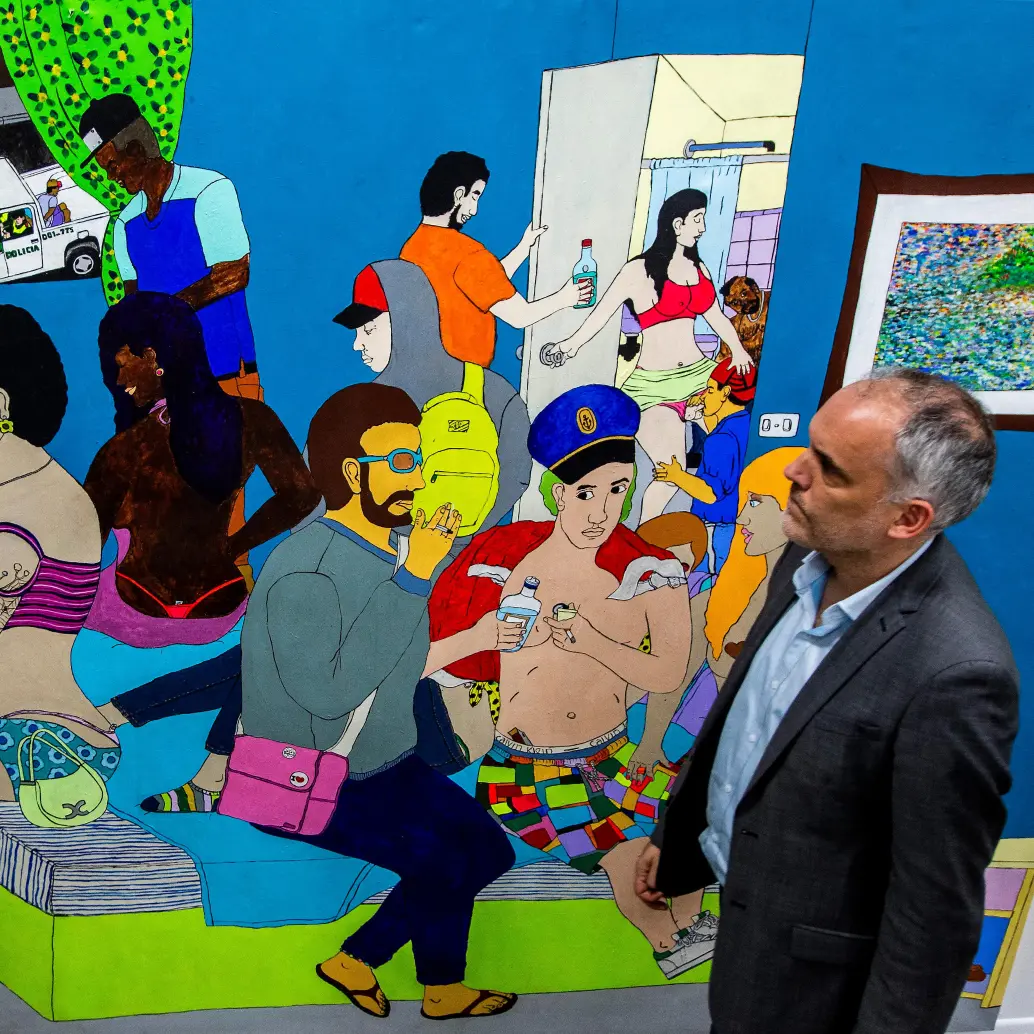 Todas las exposiciones de la Bienal son de entrada libre y se podrán ver hasta el próximo martes 25 de noviembre. Foto Julio César Herrera. 