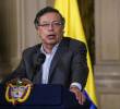 El presidente de la República Gustavo Petro, en compañía del ministro del Interior y ministro de Trabajo, ofreció una rueda de prensa tras el virtual hundimiento de la reforma laboral en la comisión séptima de Senado. Foto: Colprensa