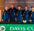 Este es el equipo de Copa Davis de Colombia. Los dirigidos por Alejandro Falla se enfrentan a Marruecos este sábado y domingo. FOTO CORTESIA