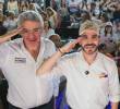 Enrique Gómez, sobrino de Álvaro Gómez Hurtado, junto al electo presidente Abelardo De la Espriella. Foto: Enrique Gómez