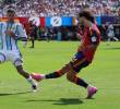 El partido entre España y Argentina se ha ido al alargue donde se han presentado algunas polémicas arbitrales. Foto: Xinhua