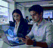 Ilustración de inteligencia artificial; según CINTEL, el 48% de los usuarios de internet en Colombia ya utiliza herramientas de IA principalmente para tareas académicas y laborales.