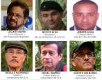 Estos son algunos de los blancos estratégicos pendientes de capturar por el Gobierno colombiano. FOTOS: CORTESÍA Y ARCHIVO.