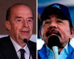 El canciller de Colombia, Álvaro Leyva, y el presidente de Nicaragua, Daniel Ortega. FOTOS: COLPRENSA