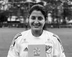 Angie Valbuena jugó en Fortaleza, Equidad y Millonarios en su carrera en la Liga Profesional Femenina. FOTO: TOMADA DEL TWITTER DE @MillosFcFem