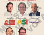 Así quedó el orden de los candidatos de las tres coaliciones. FOTO ARCHIVO Y COLPRENSA