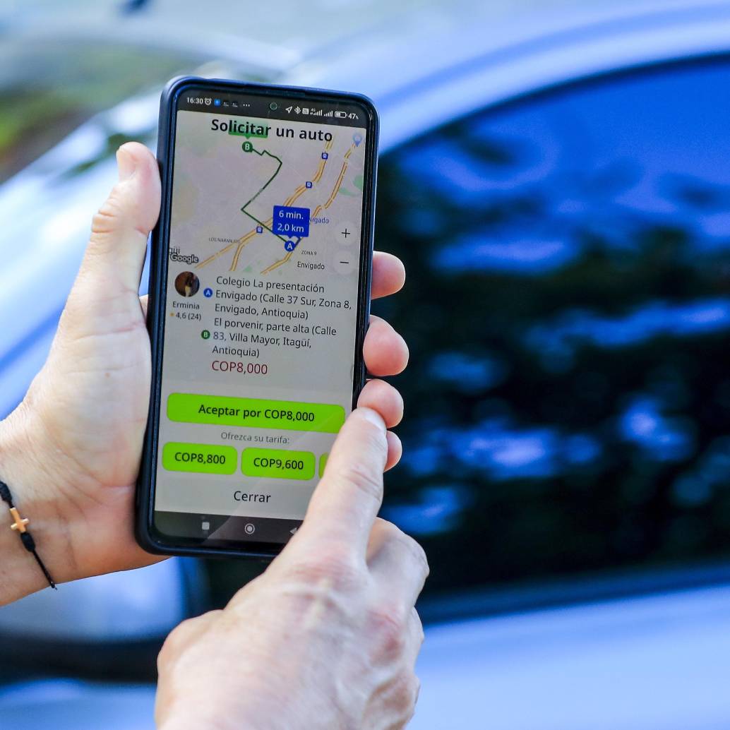 Descripción: Plataformas de transporte tipo Uber. Personajes: . Fecha de evento: 31/01/2023. Foto: Jaime Pérez Munevar