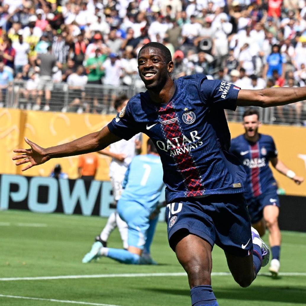 Dembélé, protagonista en la semifinal del Mundial contra el Real Madrid. FOTO X-PSG