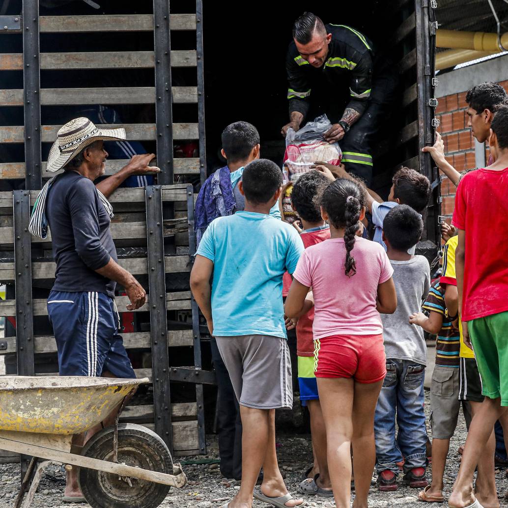 Imagen de referencia de comunidad desplazada del municipio de Tarazá. FOTO: Archivo EL COLOMBIANO