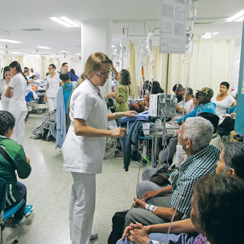 Las urgencias del hospital San Vicente Fundación llevan varias semanas con una ocupación por encima del 200%. <b><span class="mln_uppercase_mln"> </span></b>FOTO<b><span class="mln_uppercase_mln"> El Colombiano</span></b>