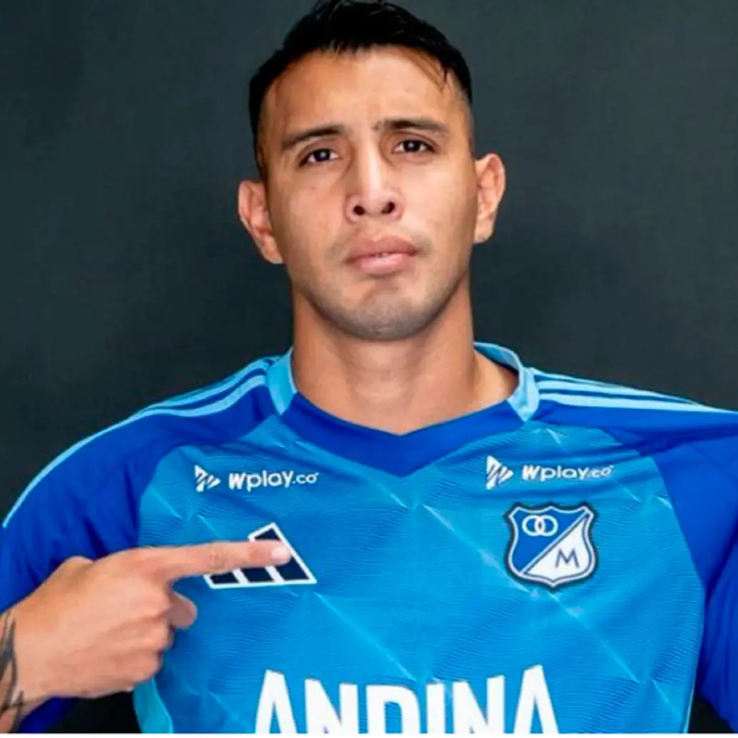 Rodrigo Contreras, de 30 años, llegó esta temporada a Millonarios. FOTO @MILLOS