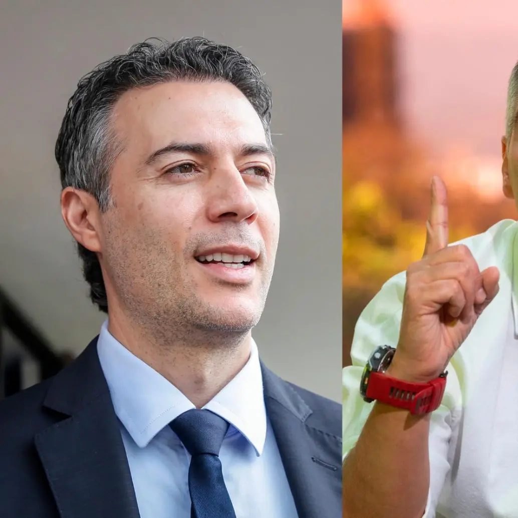 El posible nombramiento y la Supersalud generó un rifirrafe entre el exalcalde Daniel Quintero y el gobernador Andrés Julián Rendón: Fotos: Manuel Saldarriaga y Camilo Suárez