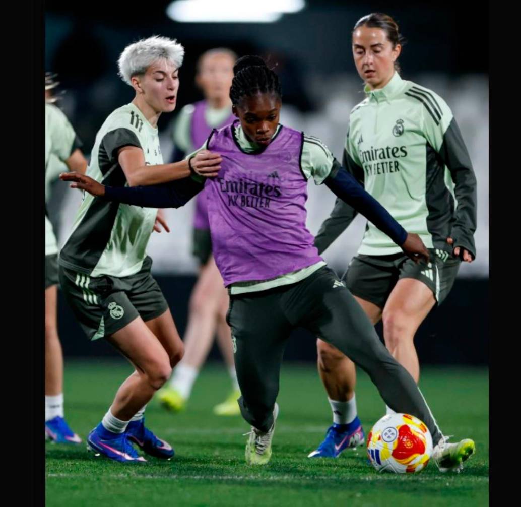 La colombiana Linda Caicedo está lista para afrontar la final de la Supercopa de España ante el Barcelona. FOTO TOMADA X@realmadridfem