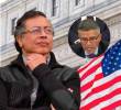 El presidente Gustavo Petro y Luis Méndez, subsecretario adjunto de EE. UU. Fotos: AFP