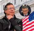 El presidente Gustavo Petro y Luis Méndez, subsecretario adjunto de EE. UU. Fotos: AFP