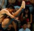 El saltador colombiano Luis Felipe Uribe en la final de trampolín 3 metros en el Mundial de Singapur. FOTO TOMADA INSTAGRAM