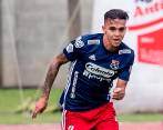 El lateral derecho Jonathan Marulanda, quien venía de superar una lesión, hizo parte del once titular del Rojo ante Millos. FOTO camilo suárez 
