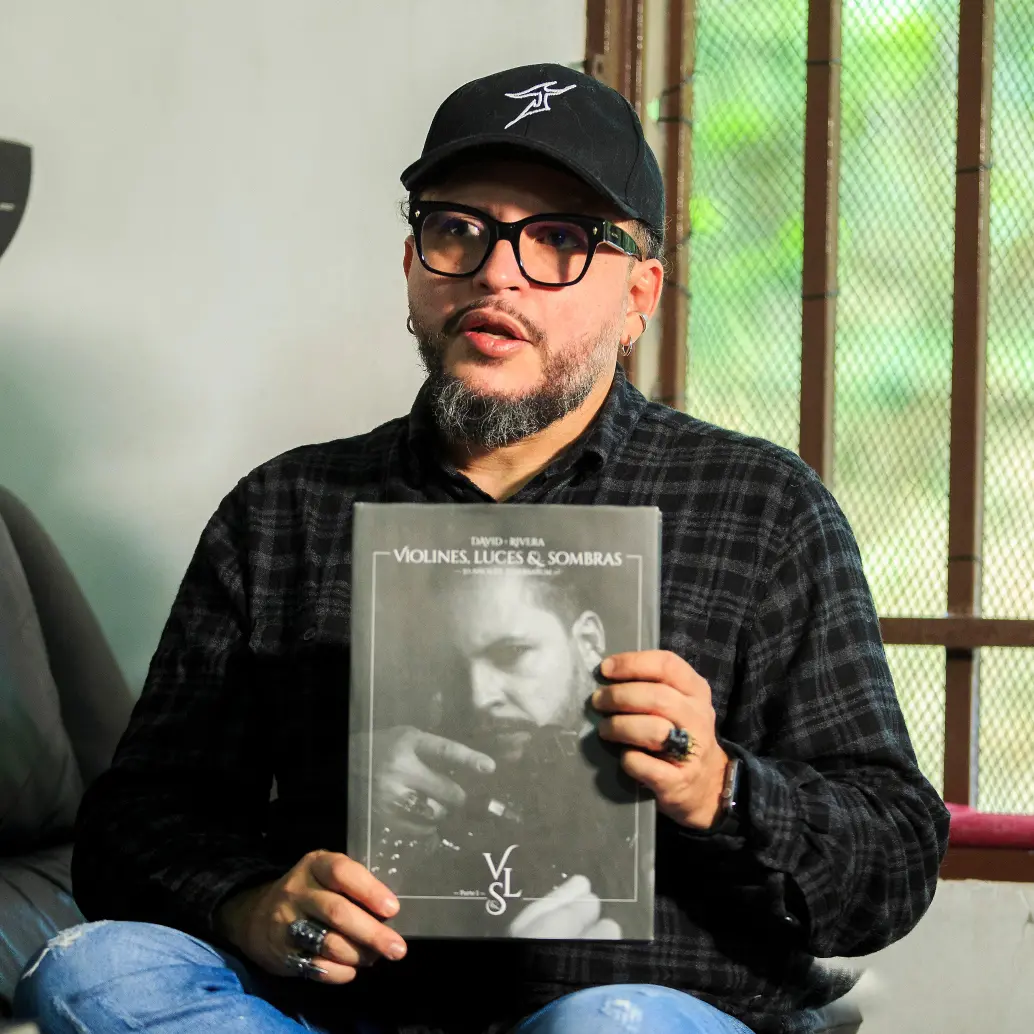 David Rivera, fundador de Tenebrarum, es uno de los referentes de la escena metalera de Medellín. FOTO camilo suárez