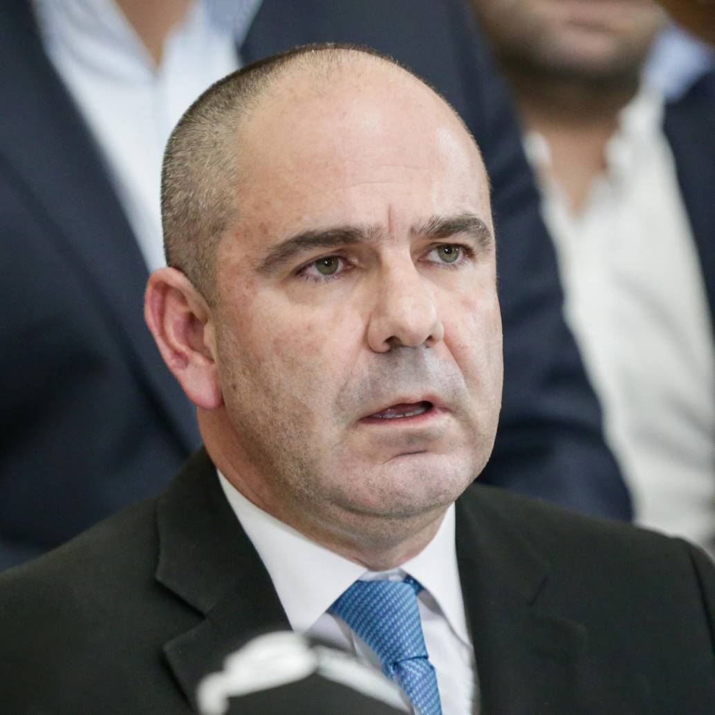 Gabriel Vallejo, director del Centro Democrático, defendió la continuidad del partido y explicó por qué la senadora María Fernanda Cabal continuaría en la colectividad. Foto: Colprensa - Catalina Olaya 