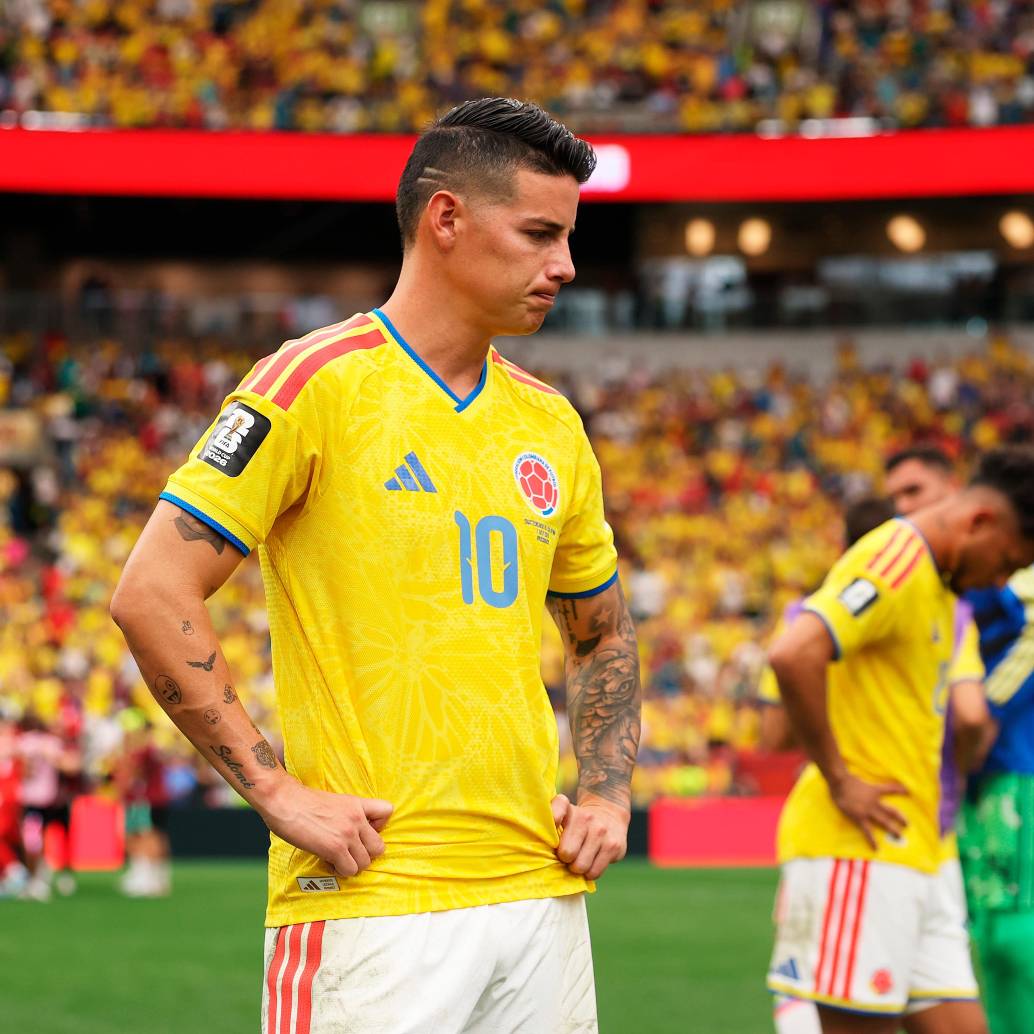 El futbolista colombiano James Rodríguez fue el capitán del seleccionado criollo en el Mundial de Norteamérica. Foto: Getty