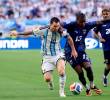 Lionel Messi anotó el primer tanto del juego: llegó a 7 festejos en el Mundial de Norteamérica. FOTO getty