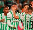 En la imagen aparecen Alfredo Morelos, Edwin Cardona, Matheus Uribe y Camilo Cándido. FOTO MANUEL SALDARRIAGA