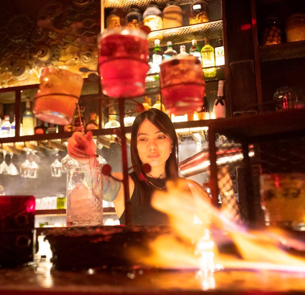 Este es Bar de Nadie, lugar especializado en frutas colombianas . FOTO Esneyder Gutiérrez