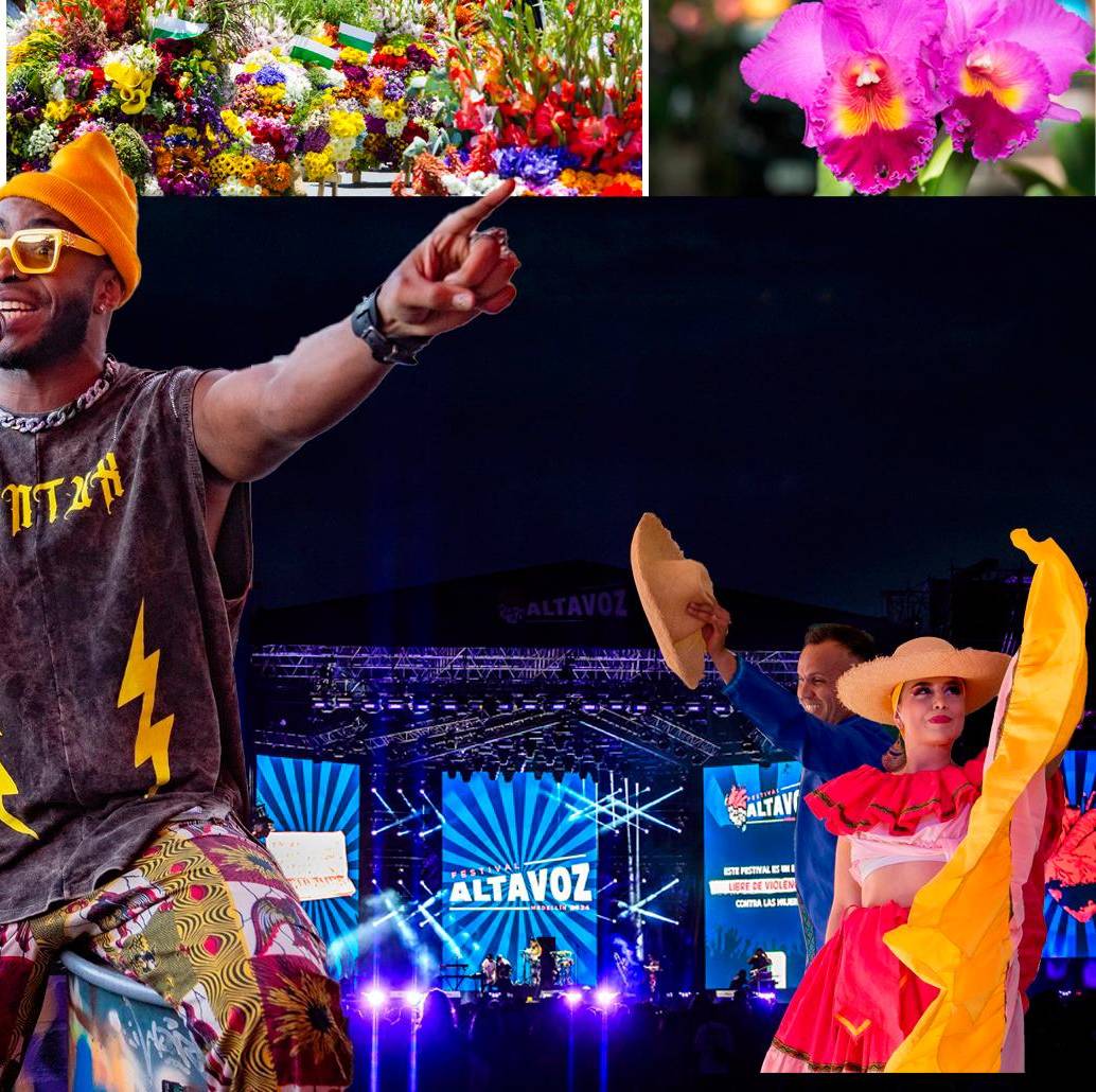 Medellín se viene ambientando para la Feria de las Flores con todos los eventos culturales y gratuitos que hay en estas semanas previas. FOTOS EL COLOMBIANO y Cortesía