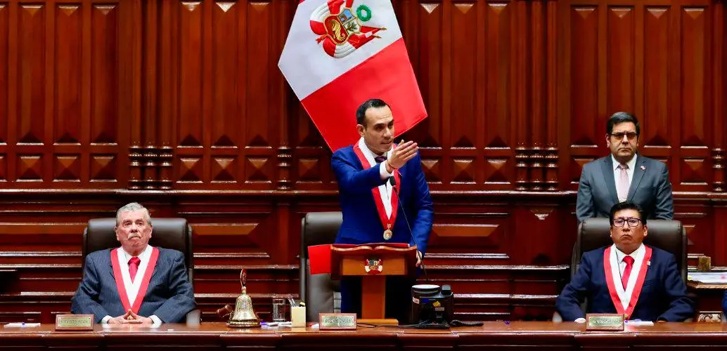 José Jerí estará al frente de la Presidencia de Perú hasta julio de 2026. FOTO: CORTESÍA @josejeriore.