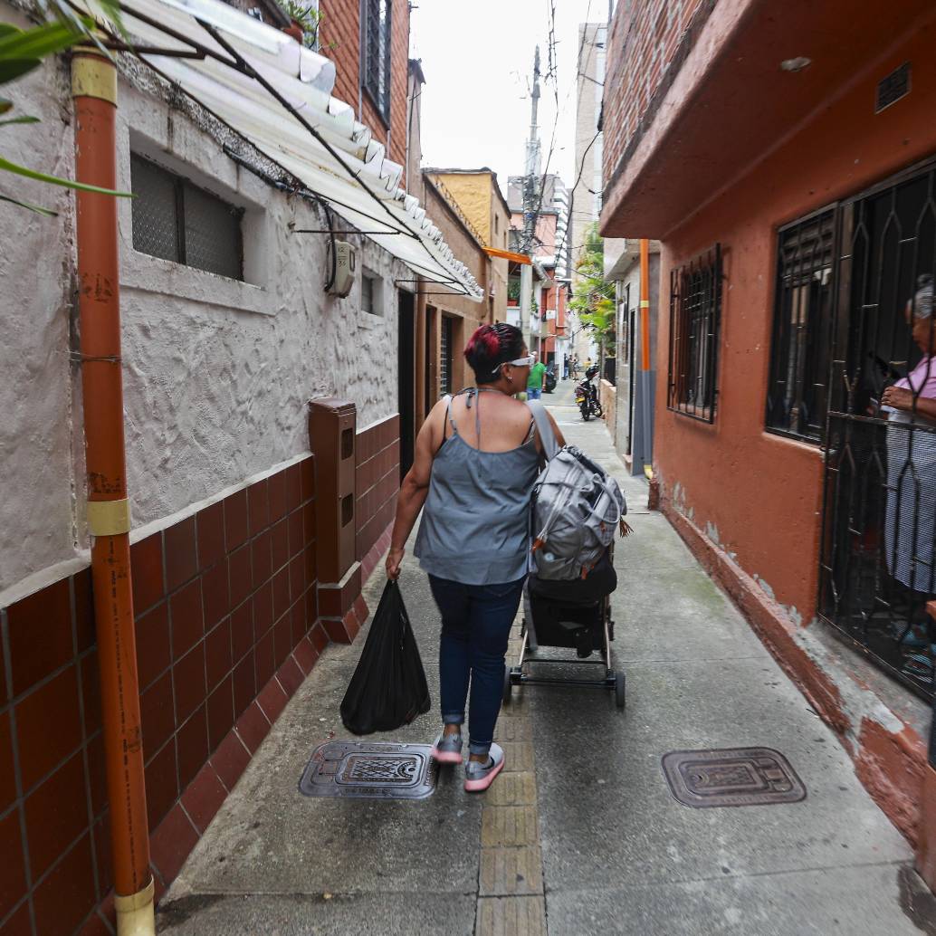 Imagen de referencia de el barrio El Chispero, en la comuna 14 El Poblado. Foto: Manuel Saldarriaga Quintero.