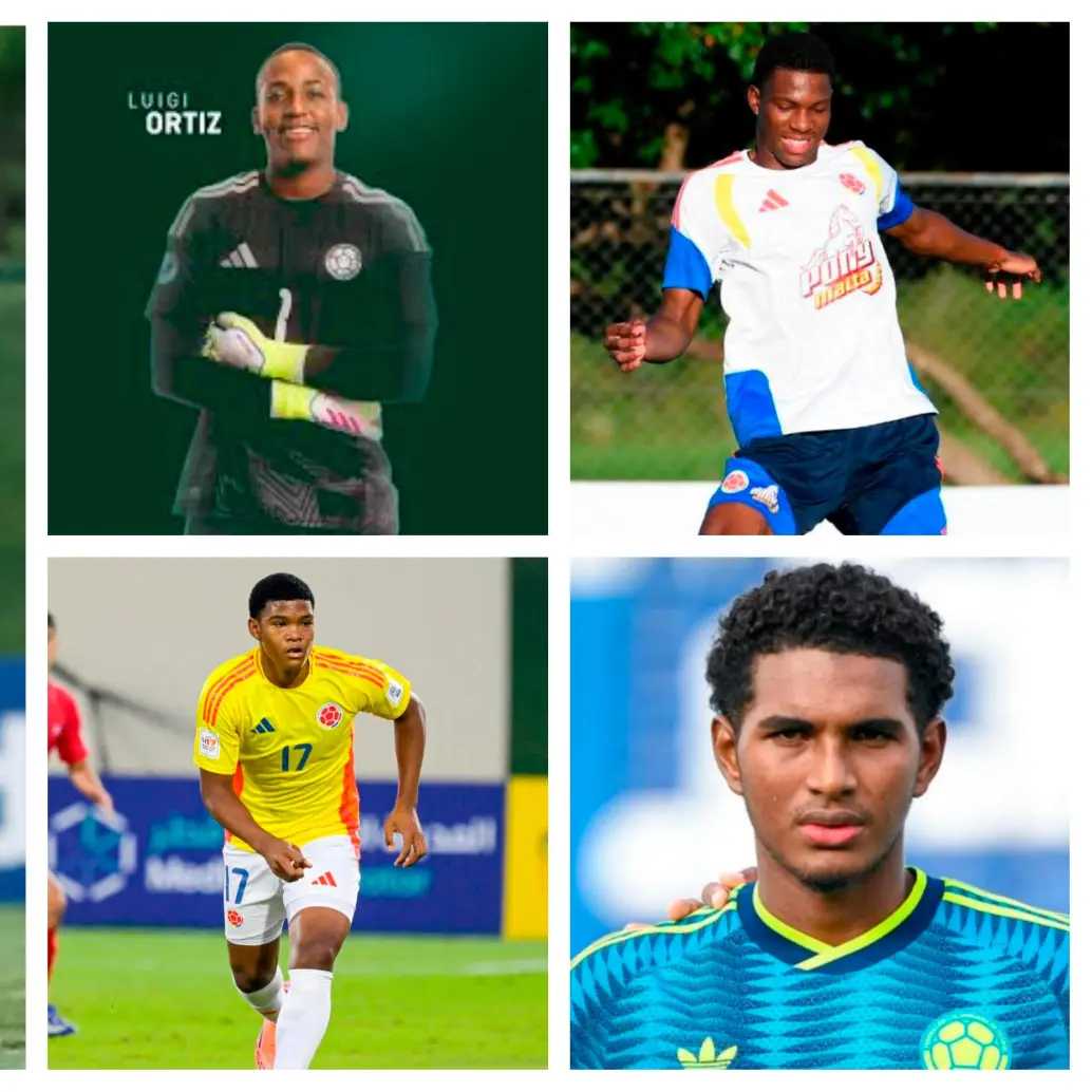 En la imagen aparecen Samuel Martínez, Luigi Ortíz, Juan José Fori, Luis Escorcia y Miguel Agámez. FOTOS FCF