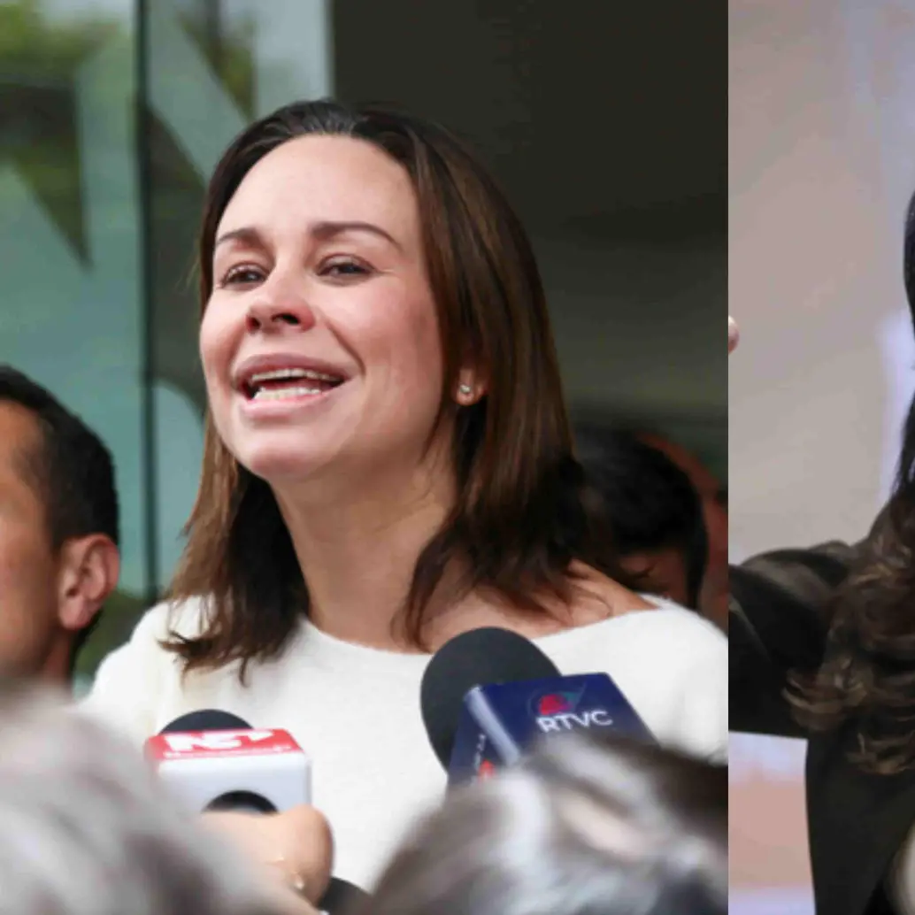 Maria Claudia Tarazona y la senadora Maria Fernanda Cabal. Foto: Colprensa