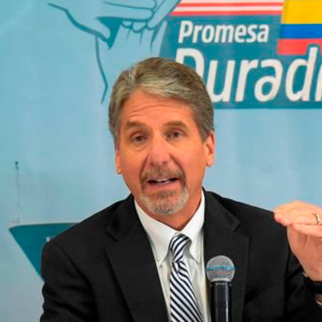 Kevin Whitaker fue embajador de EE. UU. en Colombia entre 2014 y 2019. Ante empresarios de la Cámara de Comercio Colombo Americana sostuvo que la relación de ambos países no volverá a ser igual.<b><span class="mln_uppercase_mln"> </span></b>FOTO<b><span class="mln_uppercase_mln"> Getty</span></b>