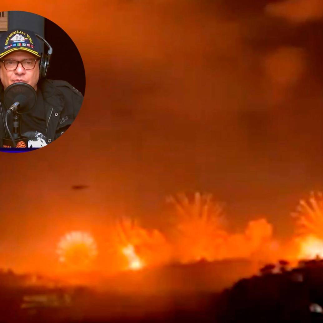 Hollman Morris rechazó a través del Sistema de Medios Públicos los bombardeos de Estados Unidos que dieron como resultado la captura de Nicolás Maduro. FOTO: AFP Y REDES SOCIALES