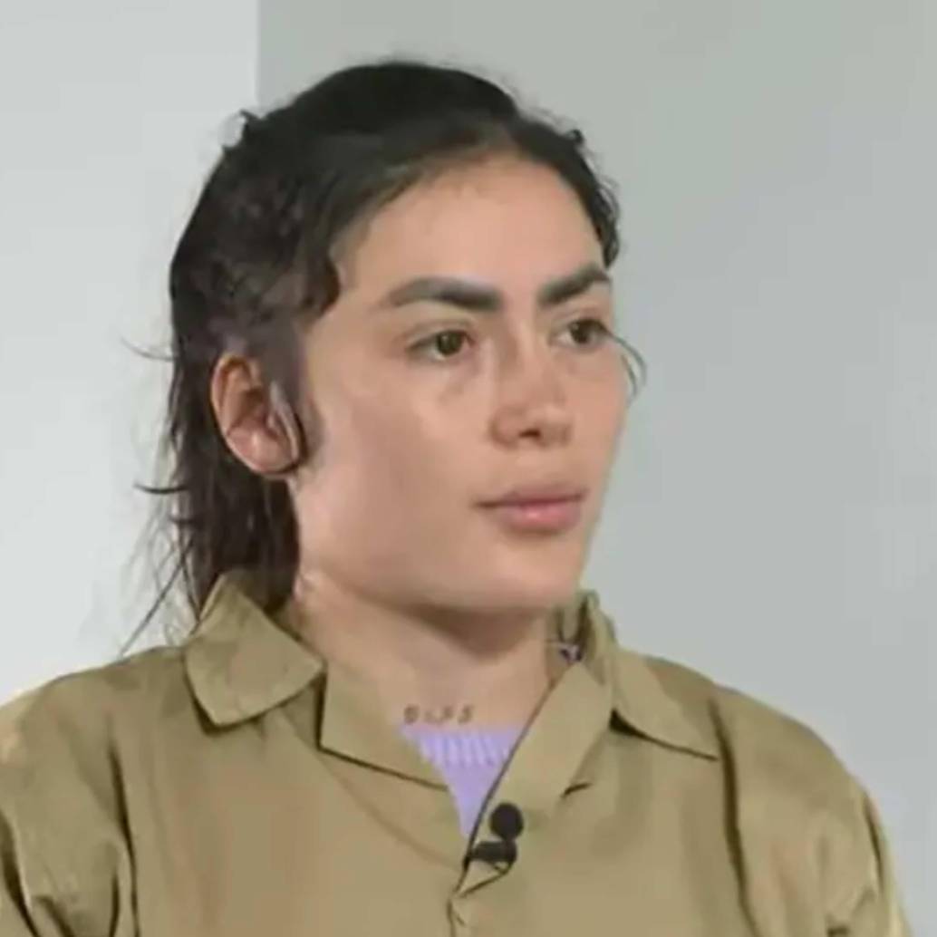 Daneidy Barrera Rojas, condenada por destruir una estación de Transmilenio. Foto: captura de pantalla.