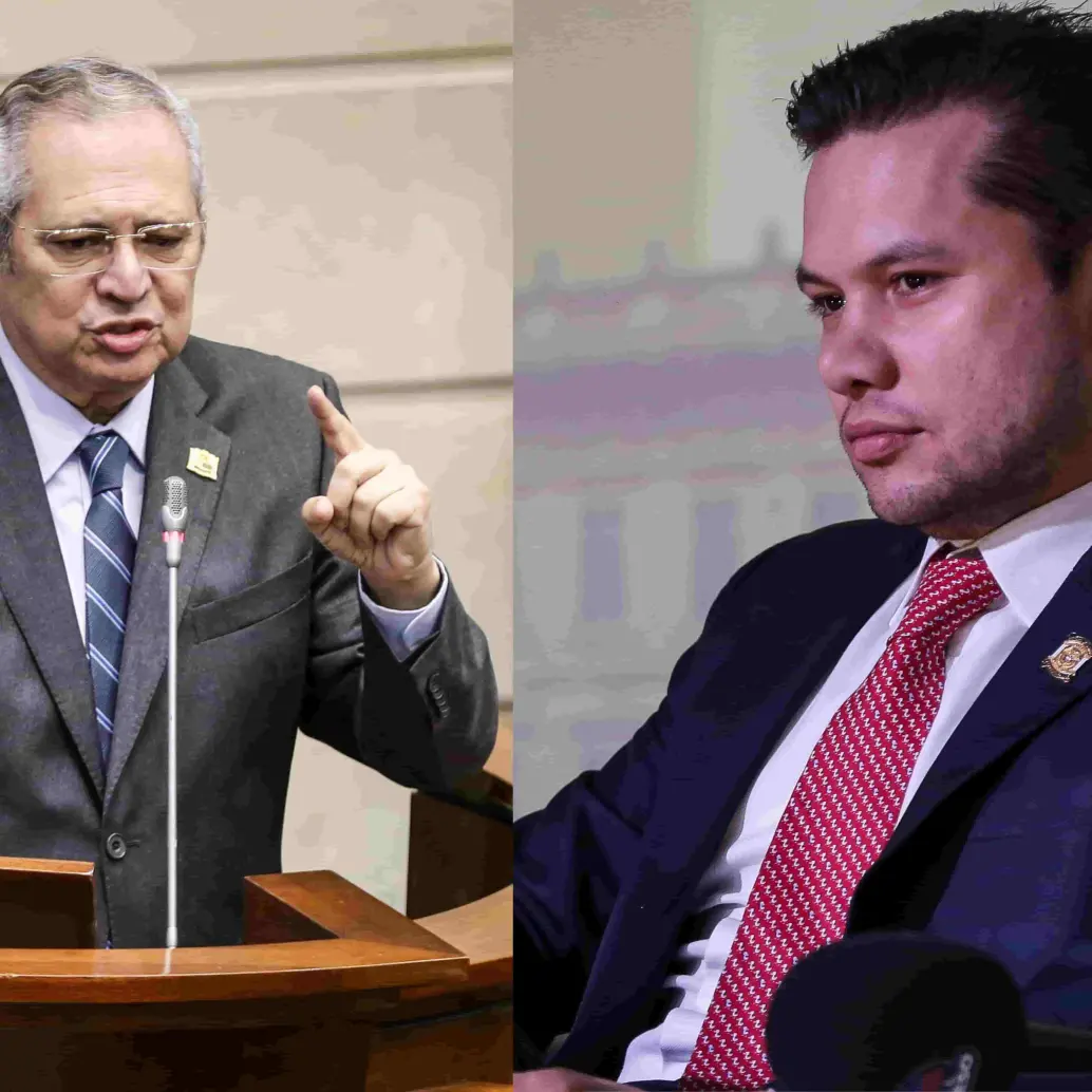 Expresidentes del Congreso, Iván Name y Andrés Calle implicados en el caso UNGRD. Foto: Colprensa