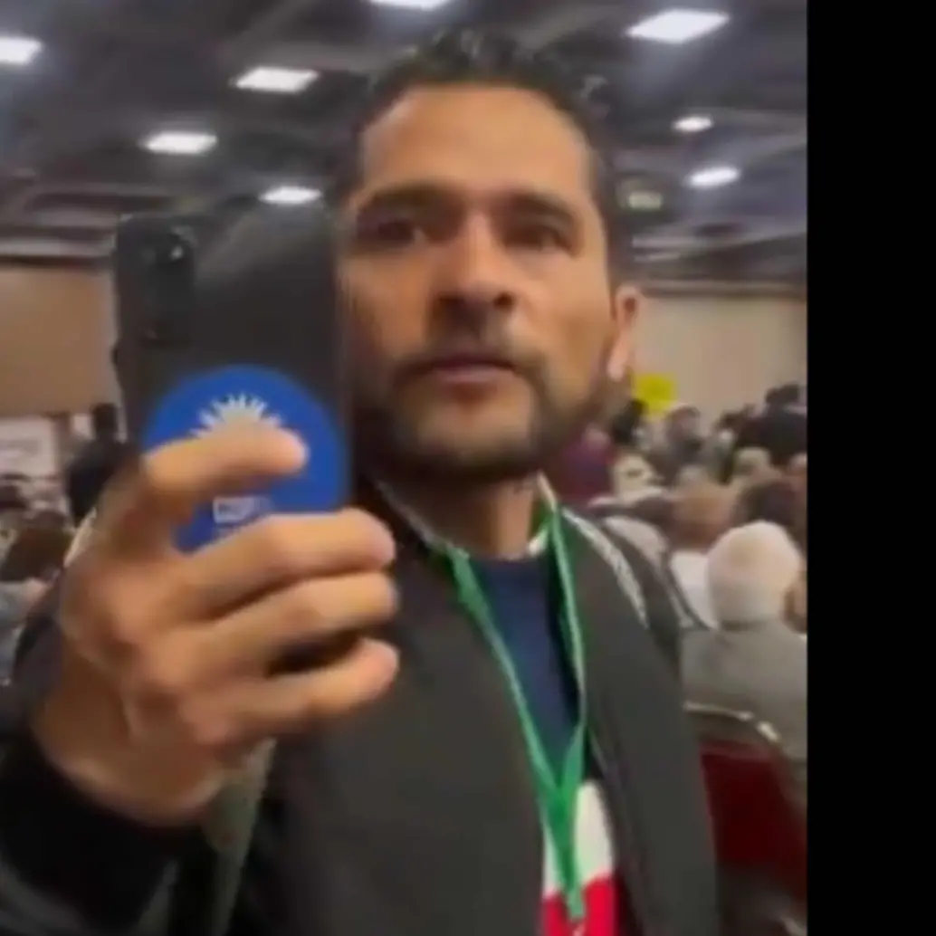 Milton Fabiani hostigó a varios periodistas en la convención del Pacto Histórico. Foto: captura de video