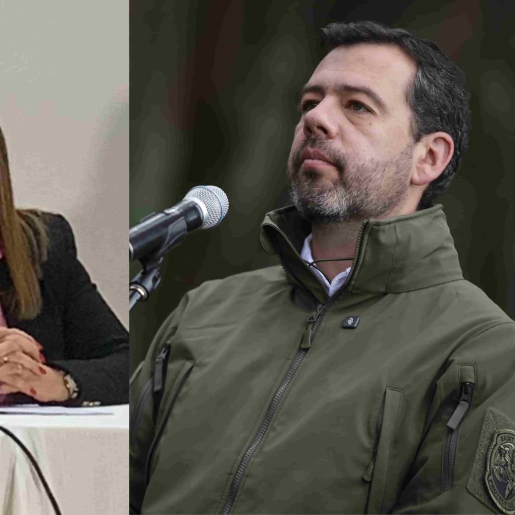 Fiscal general, Luz Adriana Camargo y Carlos Fernando Galán, alcalde de Medellín. Foto: Colpresa