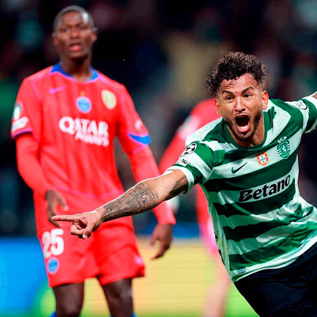 El colombiano Luis Javier Suárez sigue enchufado con el gol, este sábado marcó en el duelo del Sporting de Lisboa ante el Arouca. FOTO GETTY 