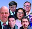 De izquierda a derecha: Benjamín Ortiz, Jorge Enrique Ibánez, Mauricio Gaona, Jennifer Pedraza, Daniel Briceño, Diego Gil, Denis Silva, Iris Marín y Andrés Forero. Foto: Cortesía.