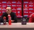Alejandro Restrepo y Fainer Torijano atendieron a los medios de comunicación tras la final ida de la Liga BetPlay. FOTO: CAPTURA VIDEO WIN SPORTS